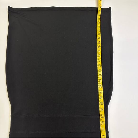 Tribal Stretch Black Dress with Ruffled Sleeves - Size Medium - Picture 14 of 14